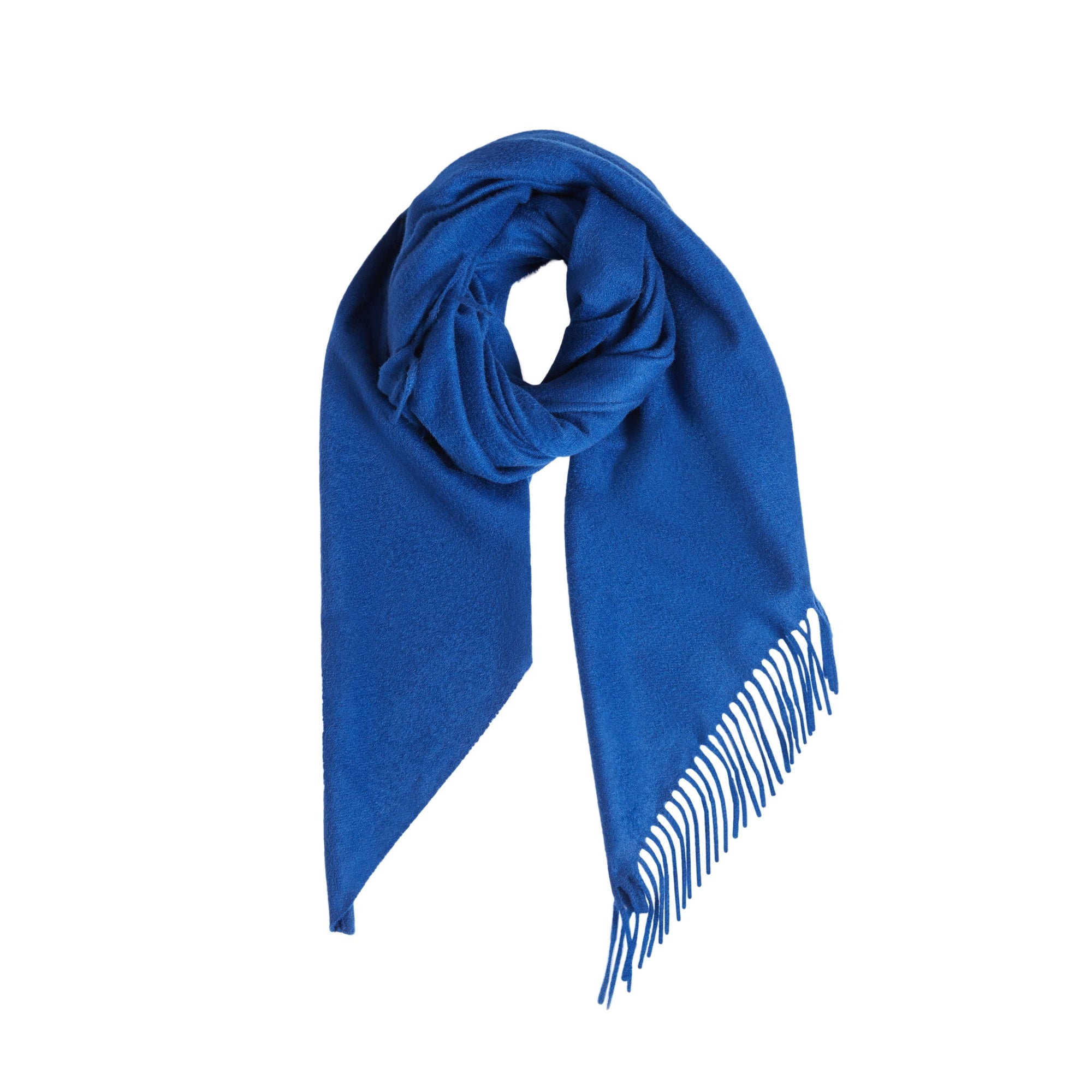 Bandana en cachemire brodé - Cadet Blue