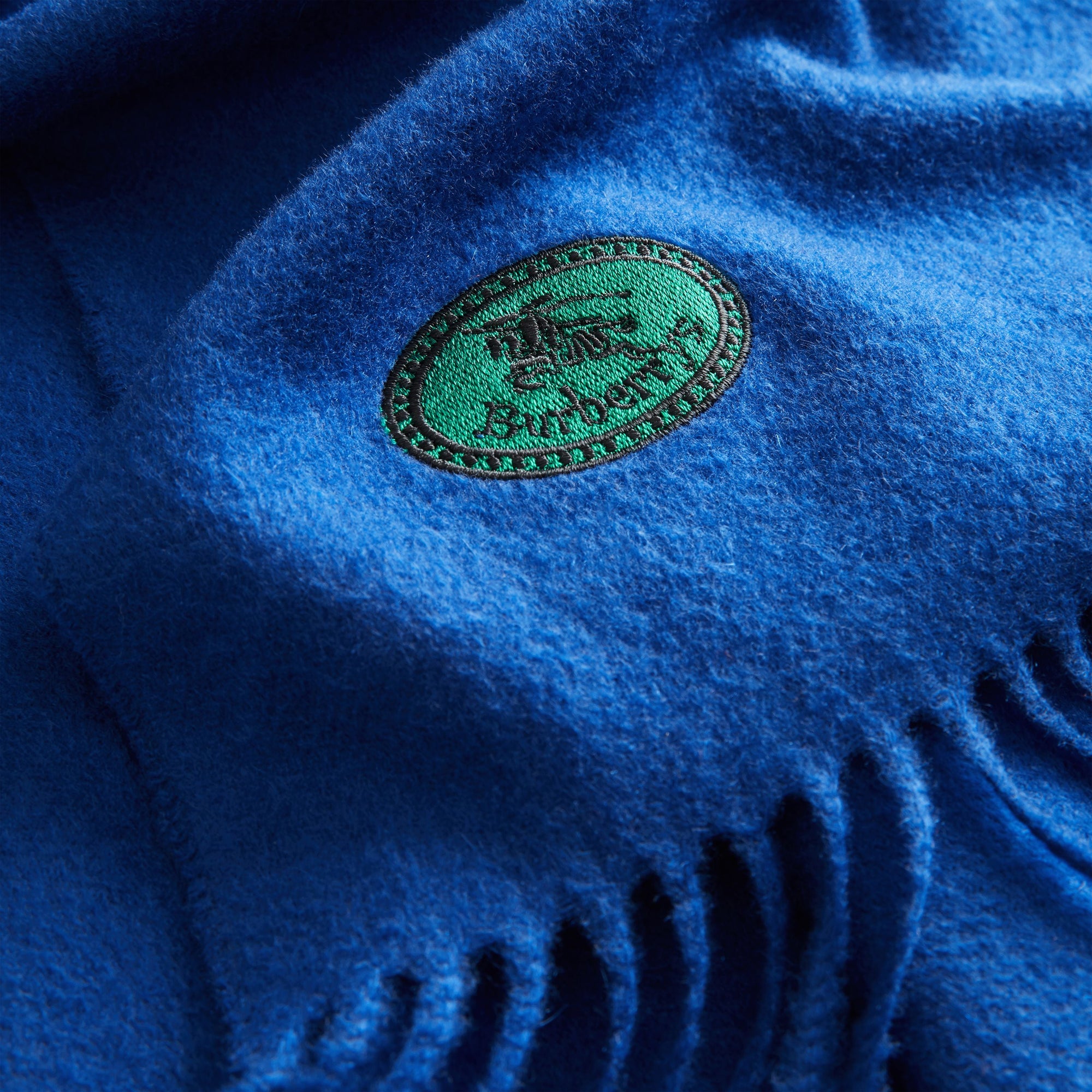 Bandana en cachemire brodé - Cadet Blue