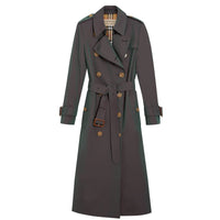 Trench en gabardine tropicale - Dark Antique Green