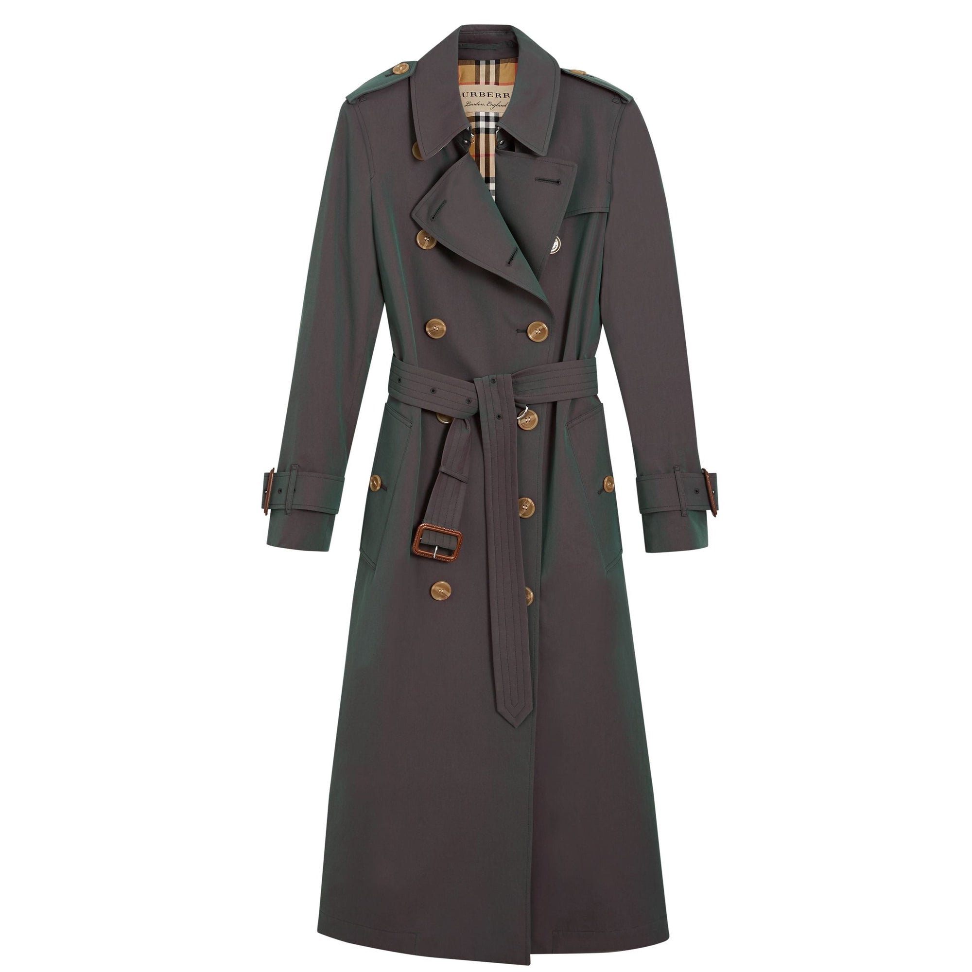 Trench en gabardine tropicale - Dark Antique Green