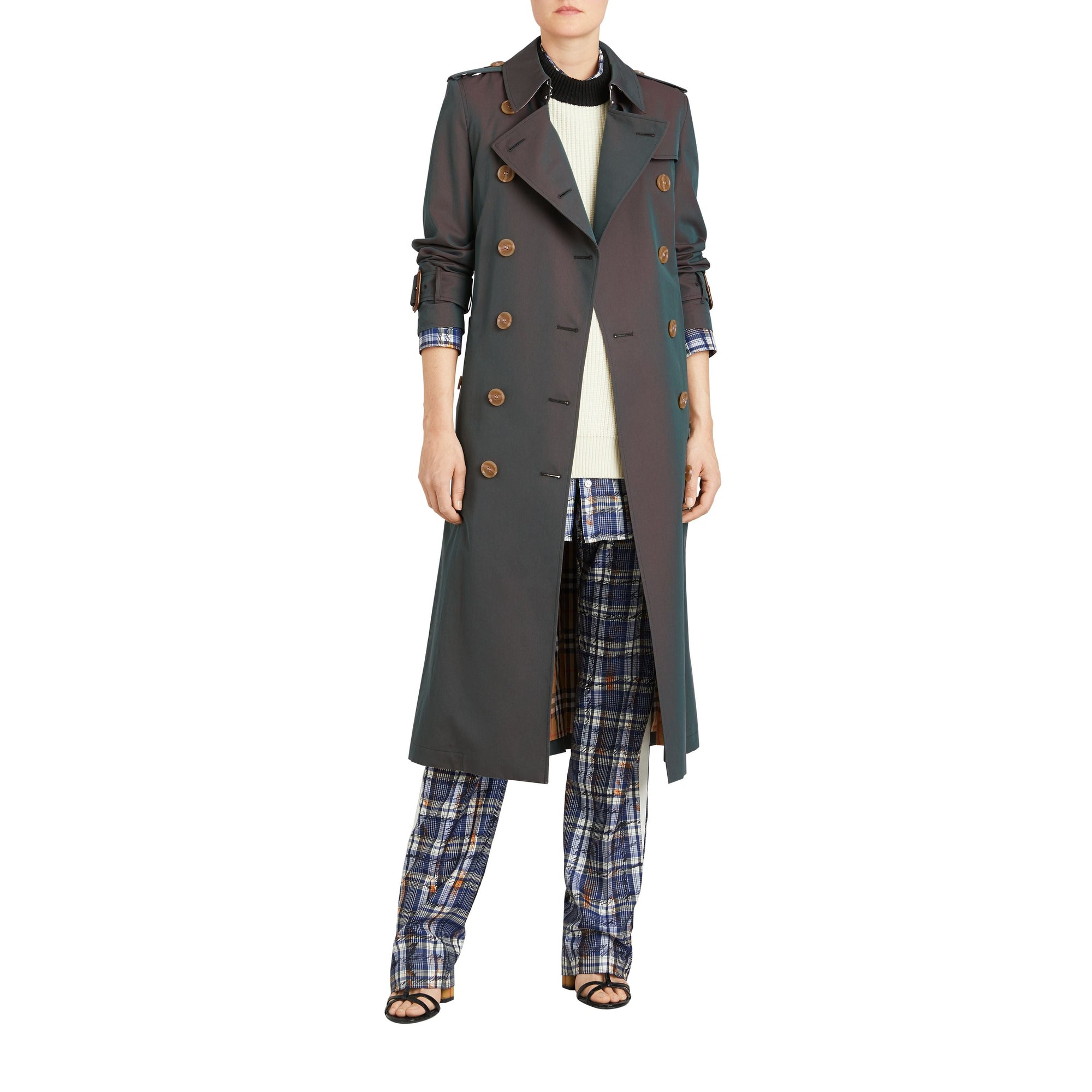 Trench en gabardine tropicale - Dark Antique Green