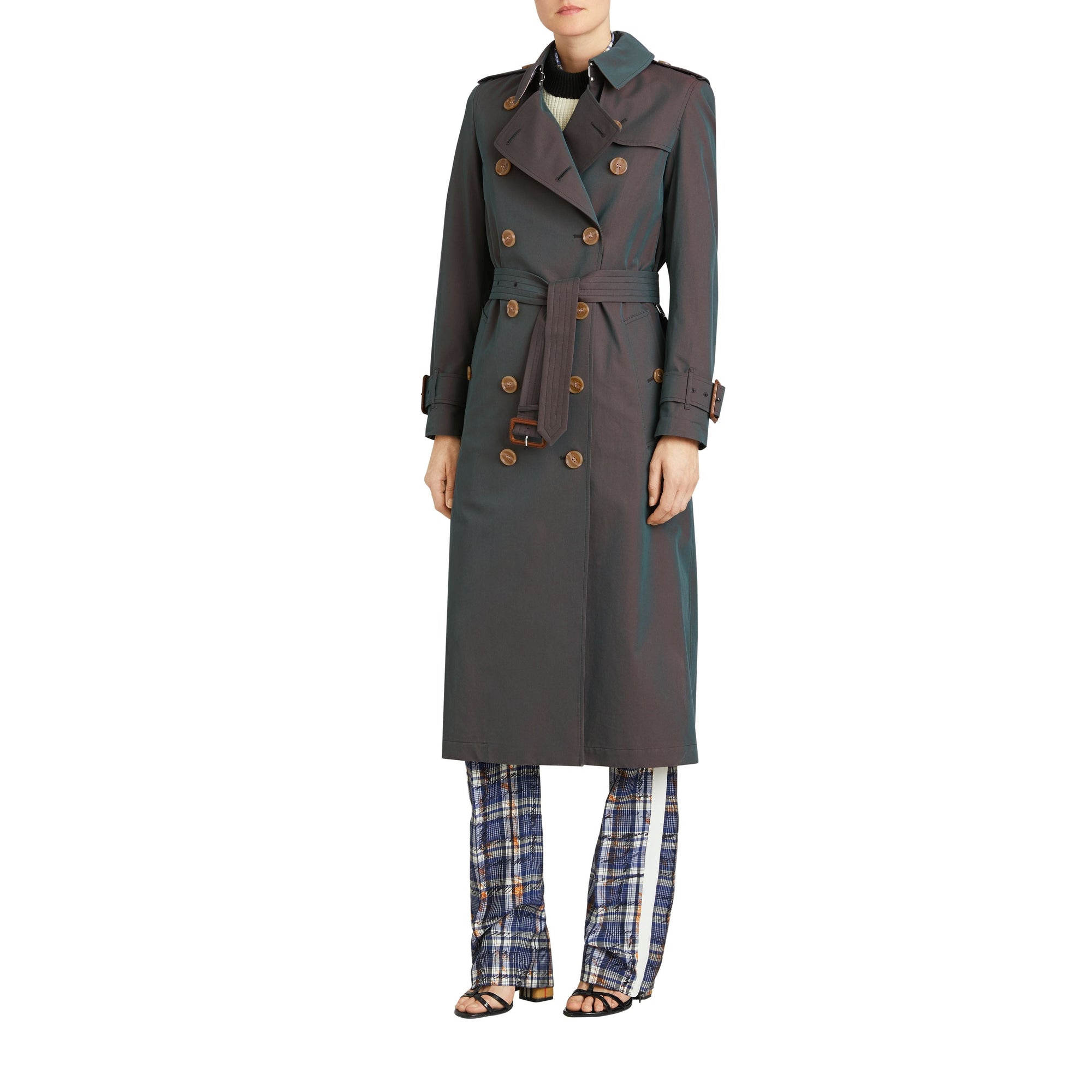 Trench en gabardine tropicale - Dark Antique Green