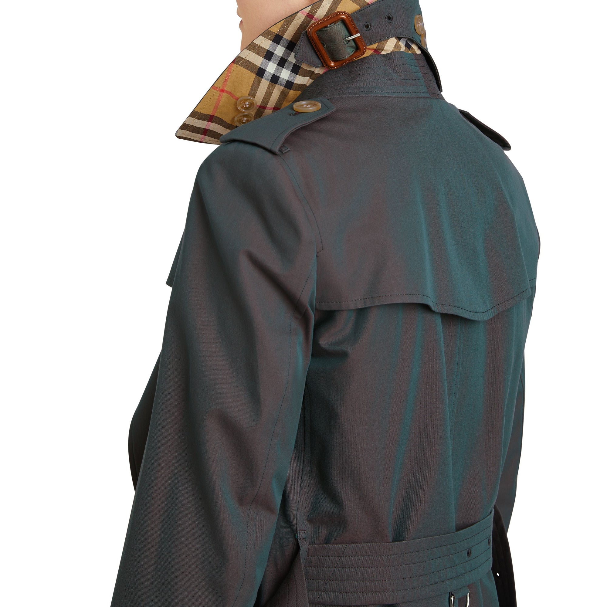Trench en gabardine tropicale - Dark Antique Green