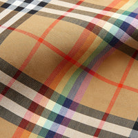 Sac shopper moyen à motif Rainbow Vintage check - Natural