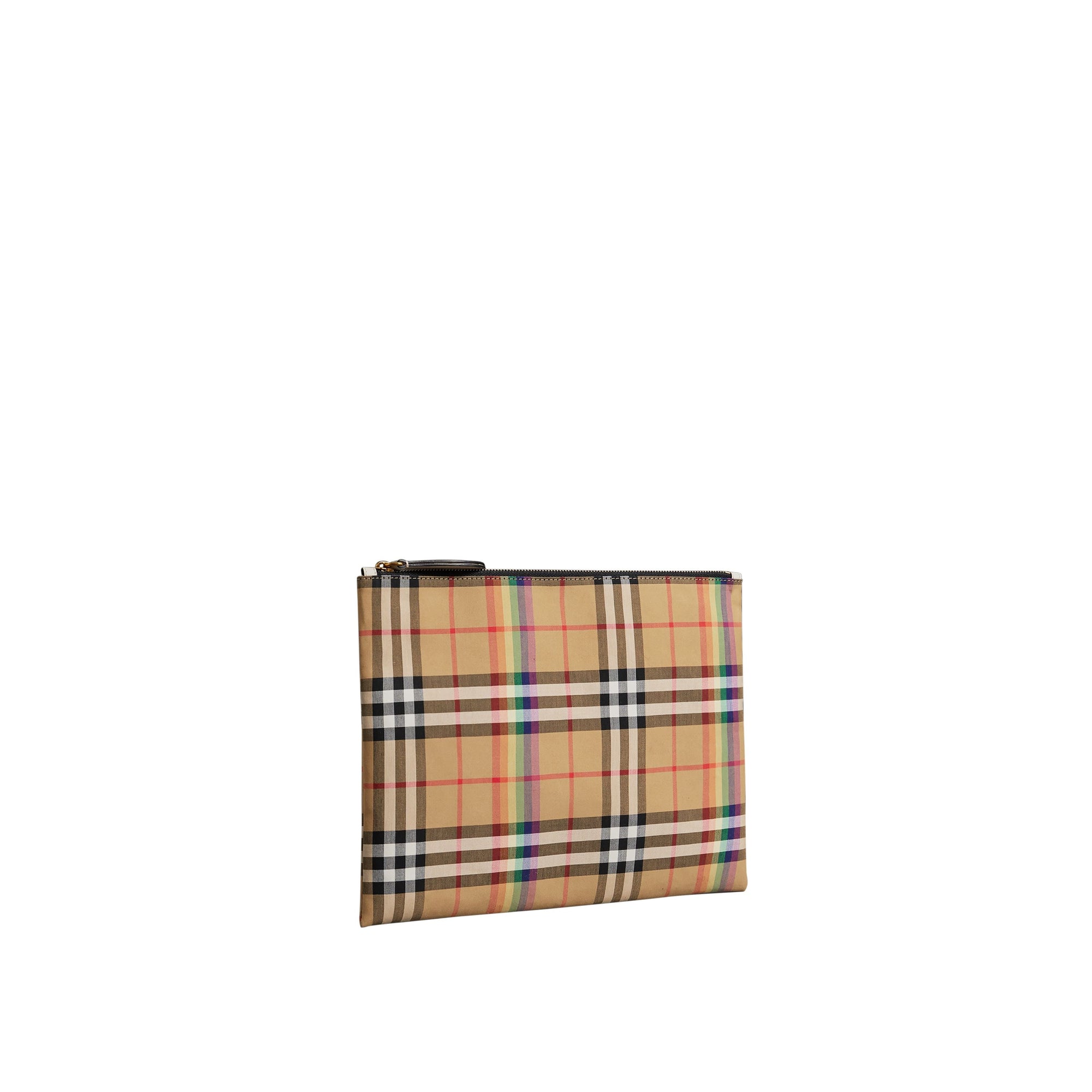 Pochette moyenne à motif Rainbow Vintage check - Natural