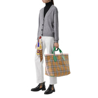 Sac tote The Giant réversible à motif Vintage check - Palm Green & Pink