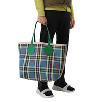 Sac tote The Giant réversible à motif Vintage check - Palm Green & Pink