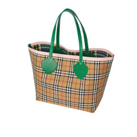 Sac tote The Giant réversible à motif Vintage check - Palm Green & Pink