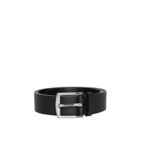 Ceinture en cuir avec écusson estampé - Black