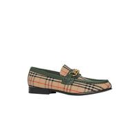 Mocassins The Link à motif check de 1983 en cuir - Dark Forest Green