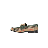 Mocassins The Link à motif check de 1983 en cuir - Dark Forest Green