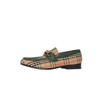 Mocassins The Link à motif check de 1983 en cuir - Dark Forest Green