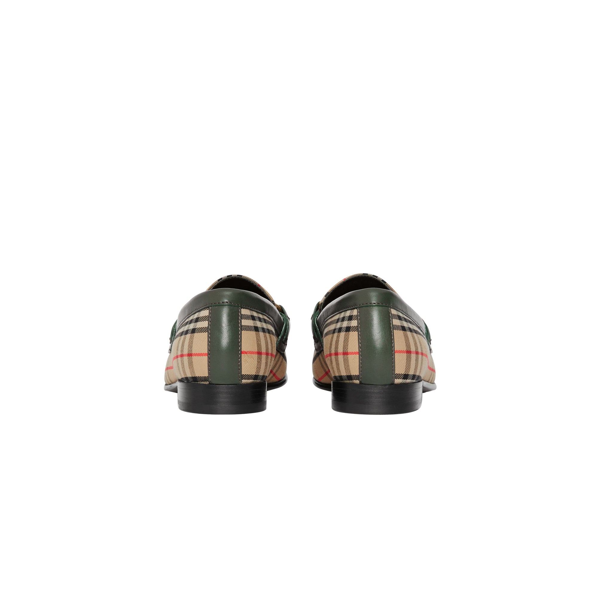 Mocassins The Link à motif check de 1983 en cuir - Dark Forest Green
