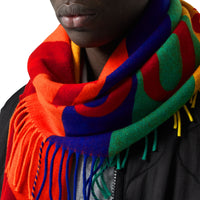 Bandana en laine et cachemire avec logo - Bright Red