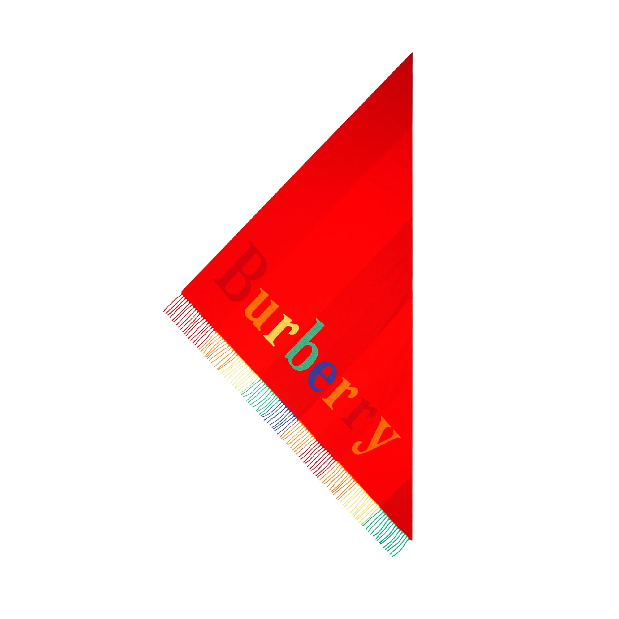 Bandana en laine et cachemire avec logo - Bright Red