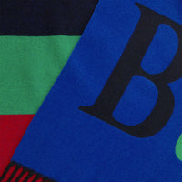 Bandana en laine et cachemire avec logo - Navy
