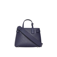 Petit sac The Banner en cuir avec logo perforé - Regency Blue