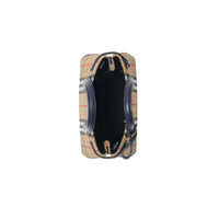 Sac The Baby Banner en tissu Vintage check et cuir - Regency Blue