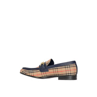 Mocassins à chaîne à motif check de 1983 en cuir - Ink Blue