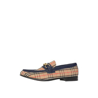 Mocassins à chaîne à motif check de 1983 en cuir - Ink Blue