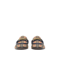 Mocassins à chaîne à motif check de 1983 en cuir - Ink Blue