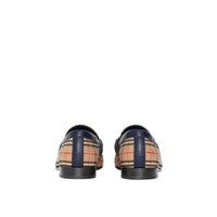 Mocassins à chaîne à motif check de 1983 en cuir - Ink Blue
