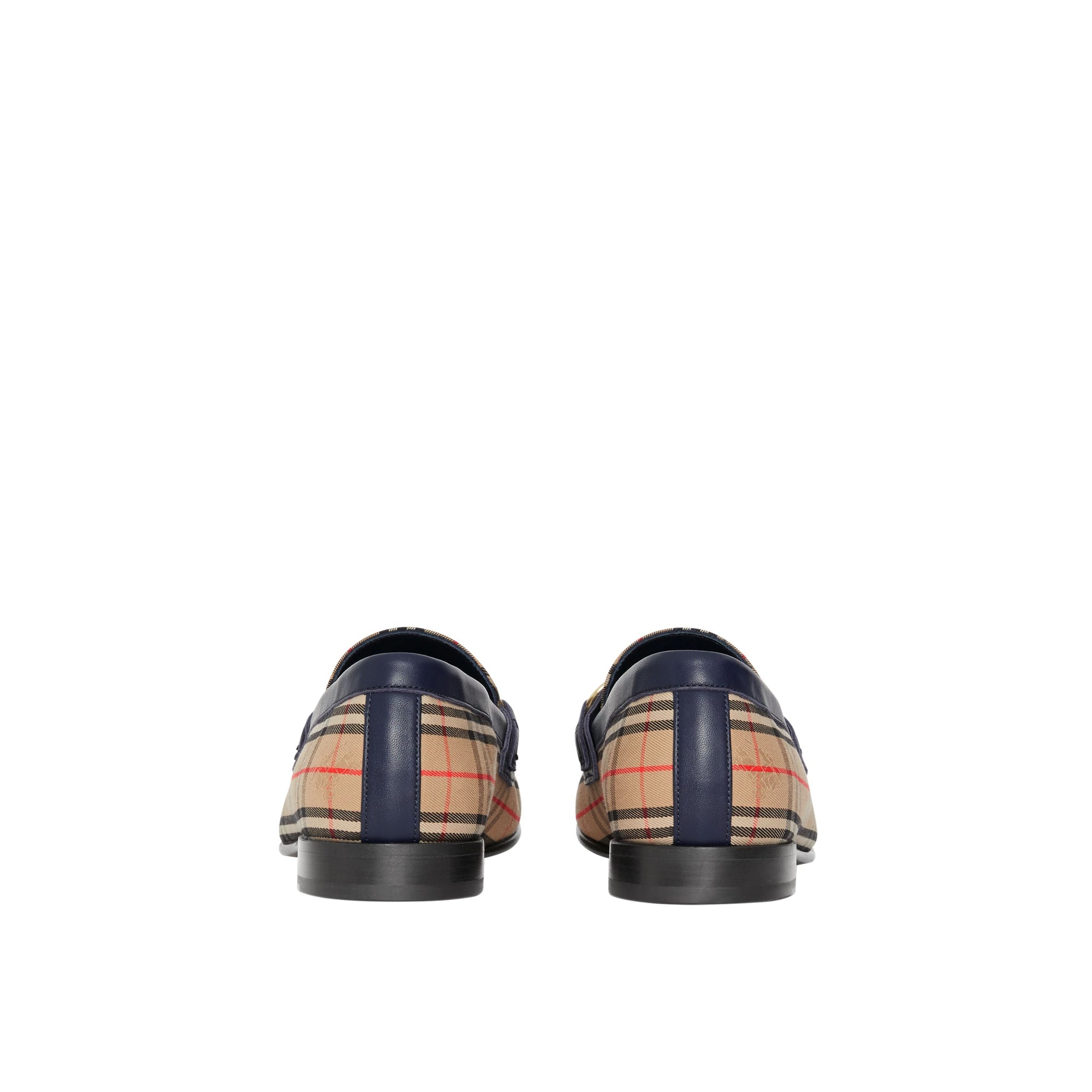 Mocassins à chaîne à motif check de 1983 en cuir - Ink Blue