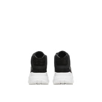 Sneakers montantes en néoprène et cuir velours - Black & Optic White