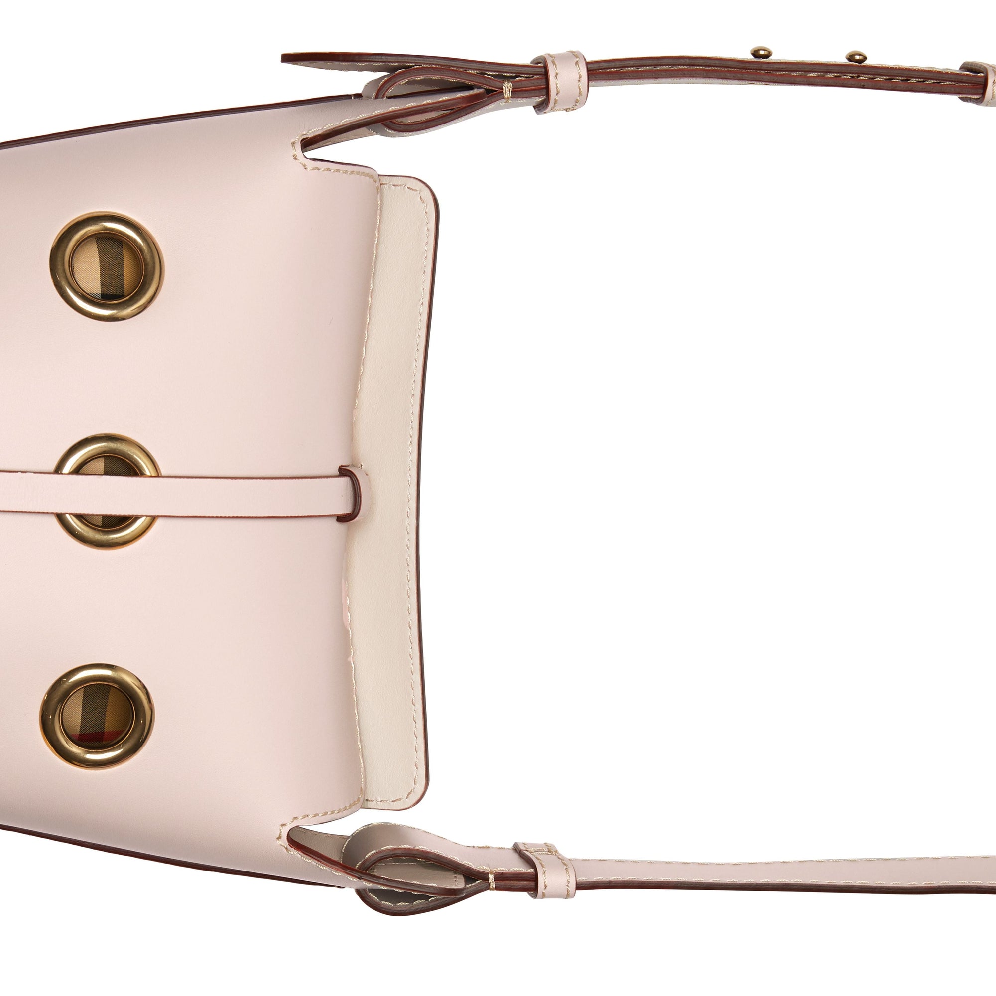Mini sac The Bucket en cuir avec œillets - Chalk Pink