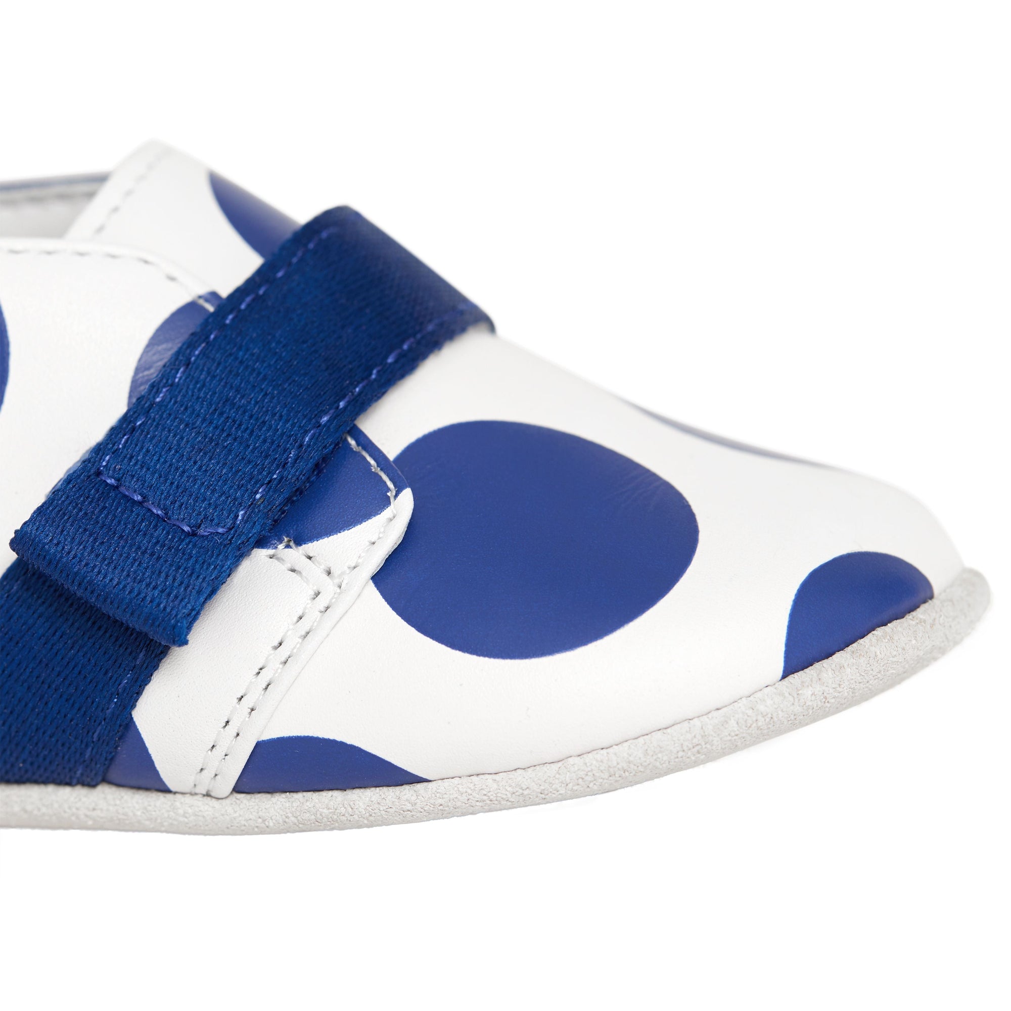 Chaussures en cuir à pois - Bright Blue