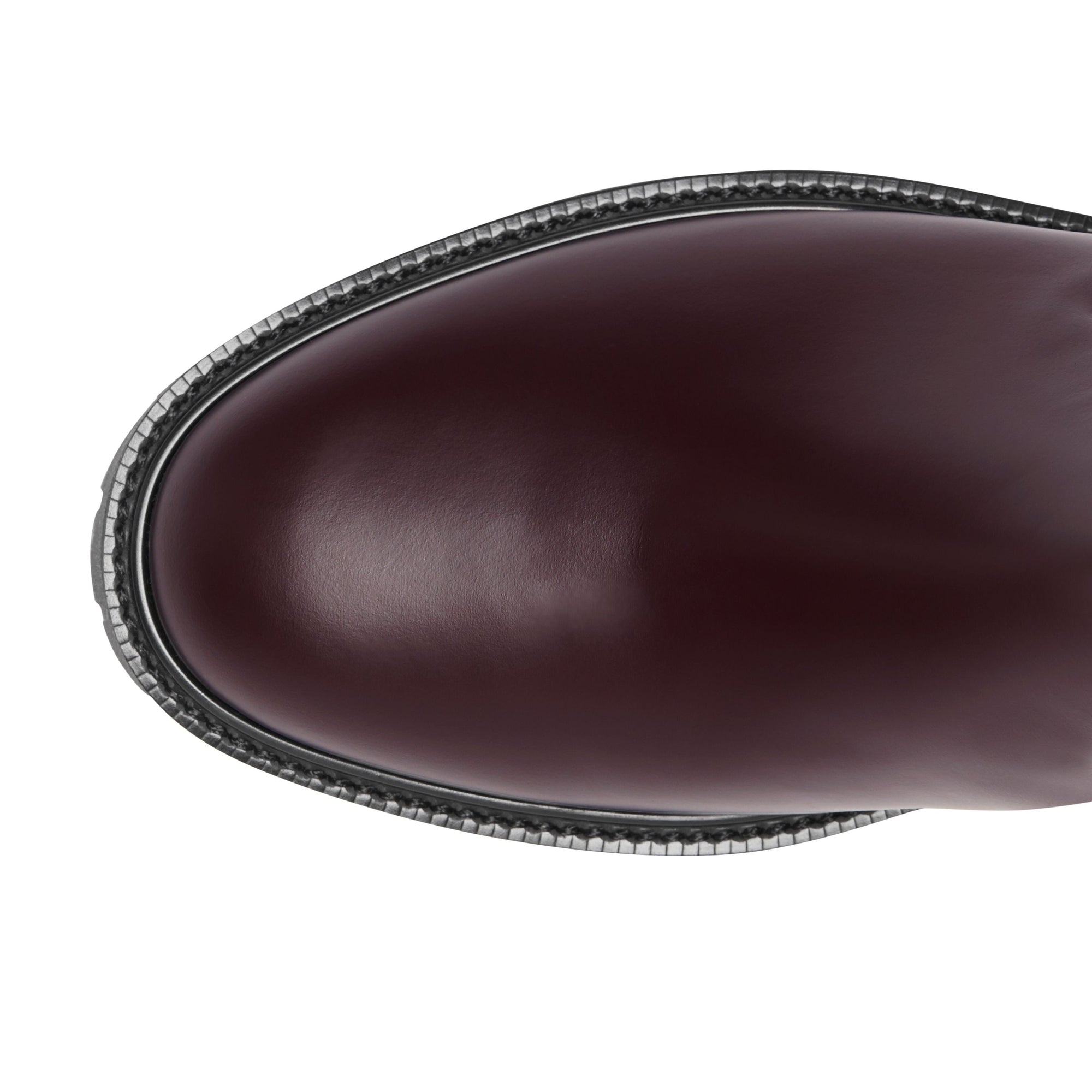 Bottines Chelsea en cuir avec détails Vintage check - Oxblood