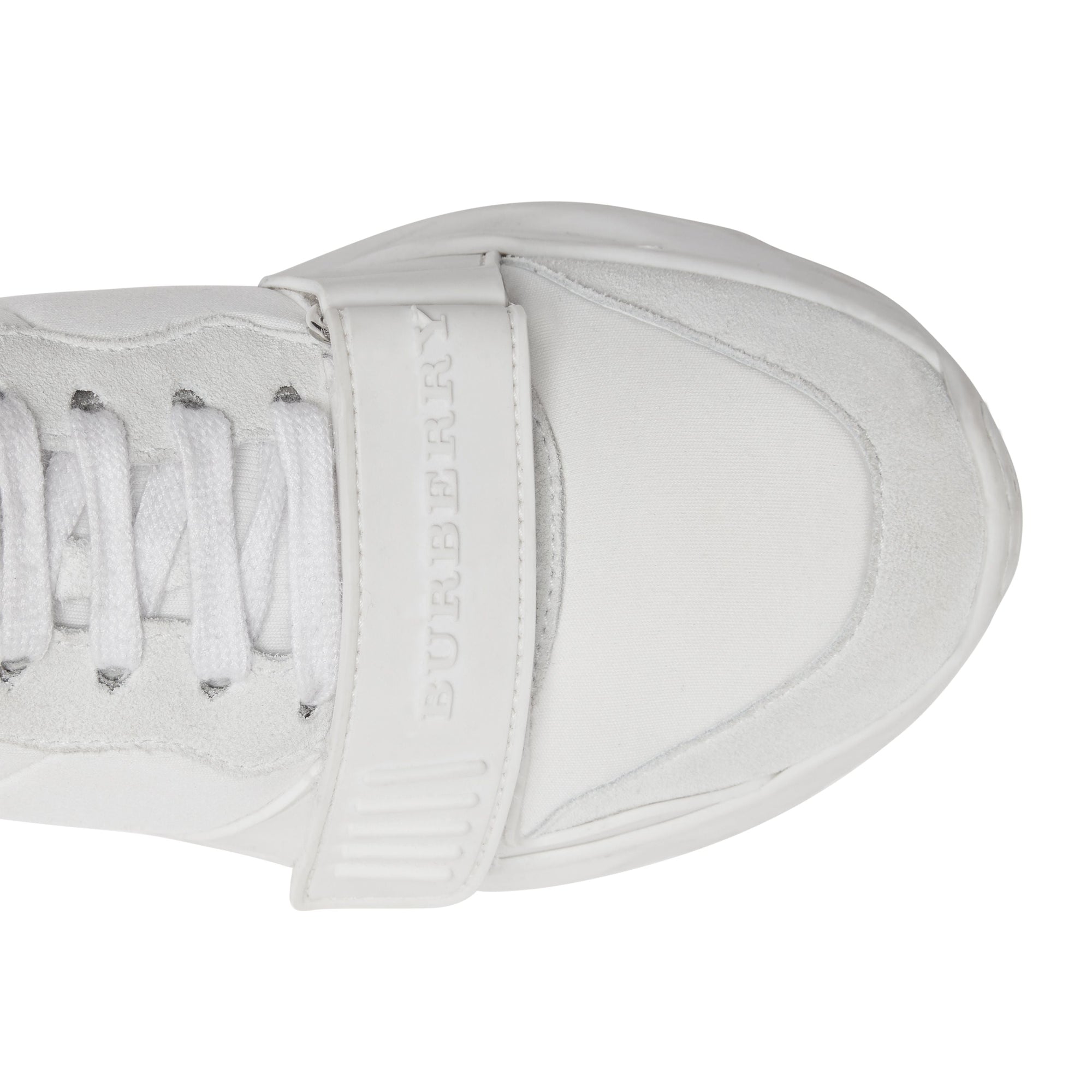 Sneakers en cuir velours néoprène et cuir - Optic White