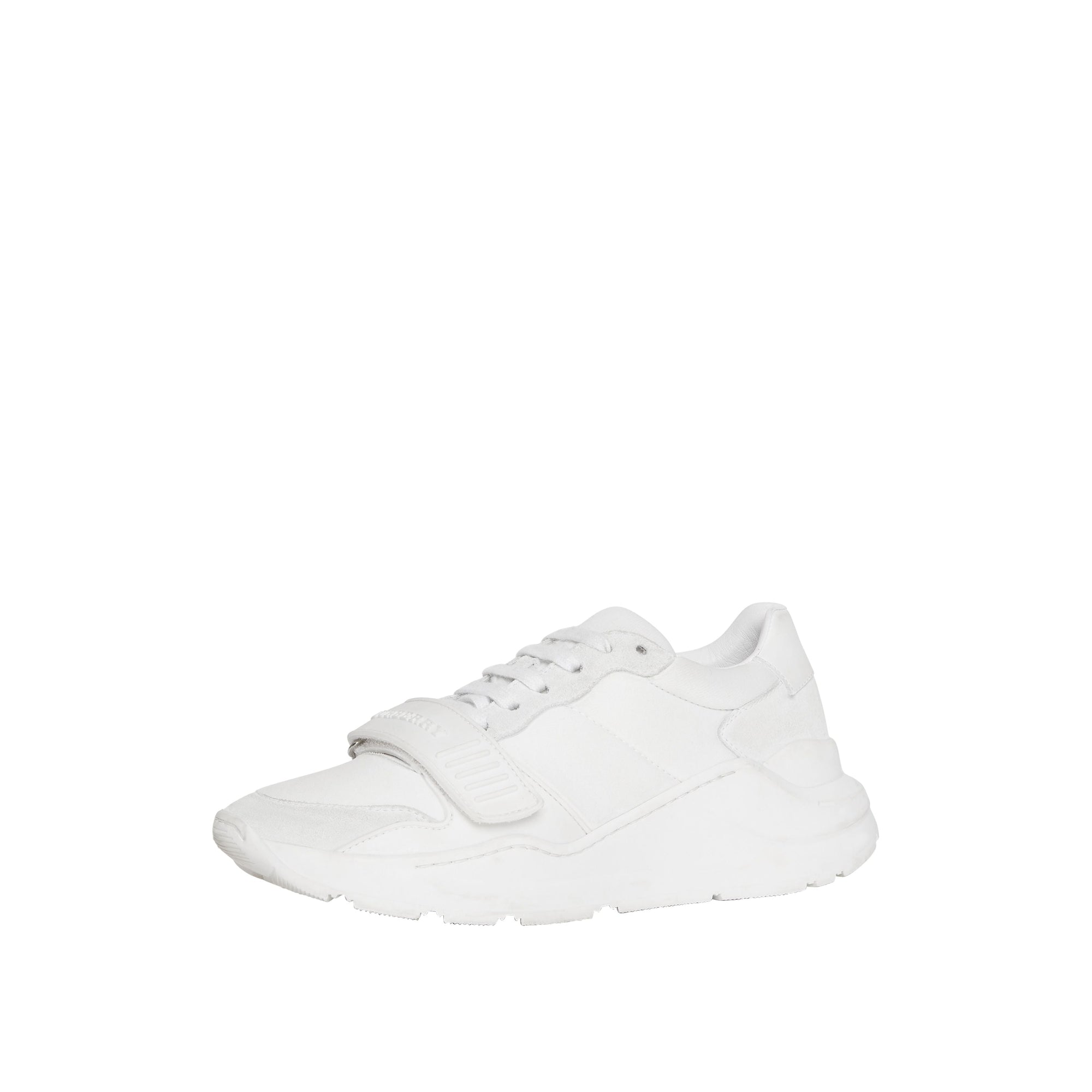 Sneakers en cuir velours néoprène et cuir - Optic White