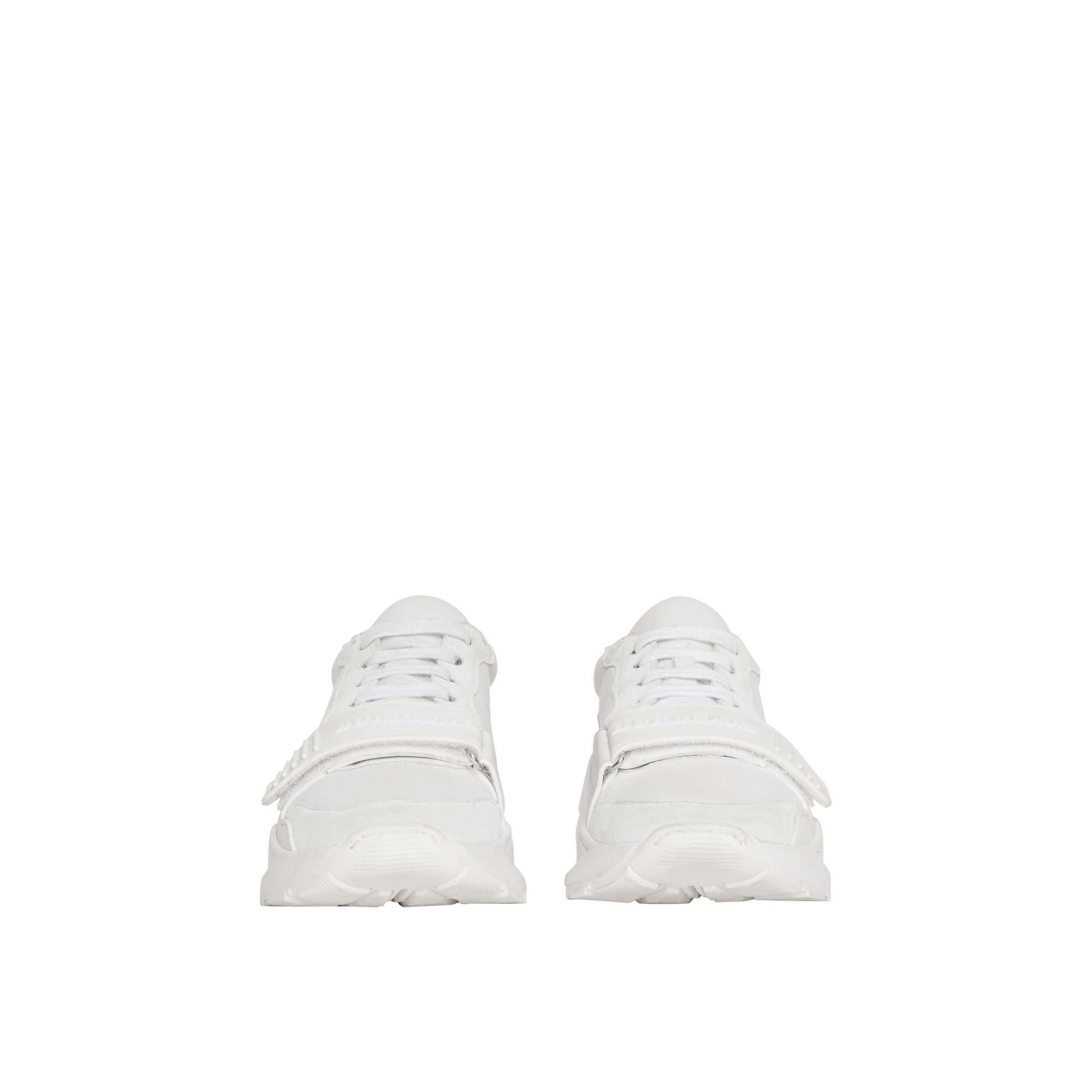 Sneakers en cuir velours néoprène et cuir - Optic White