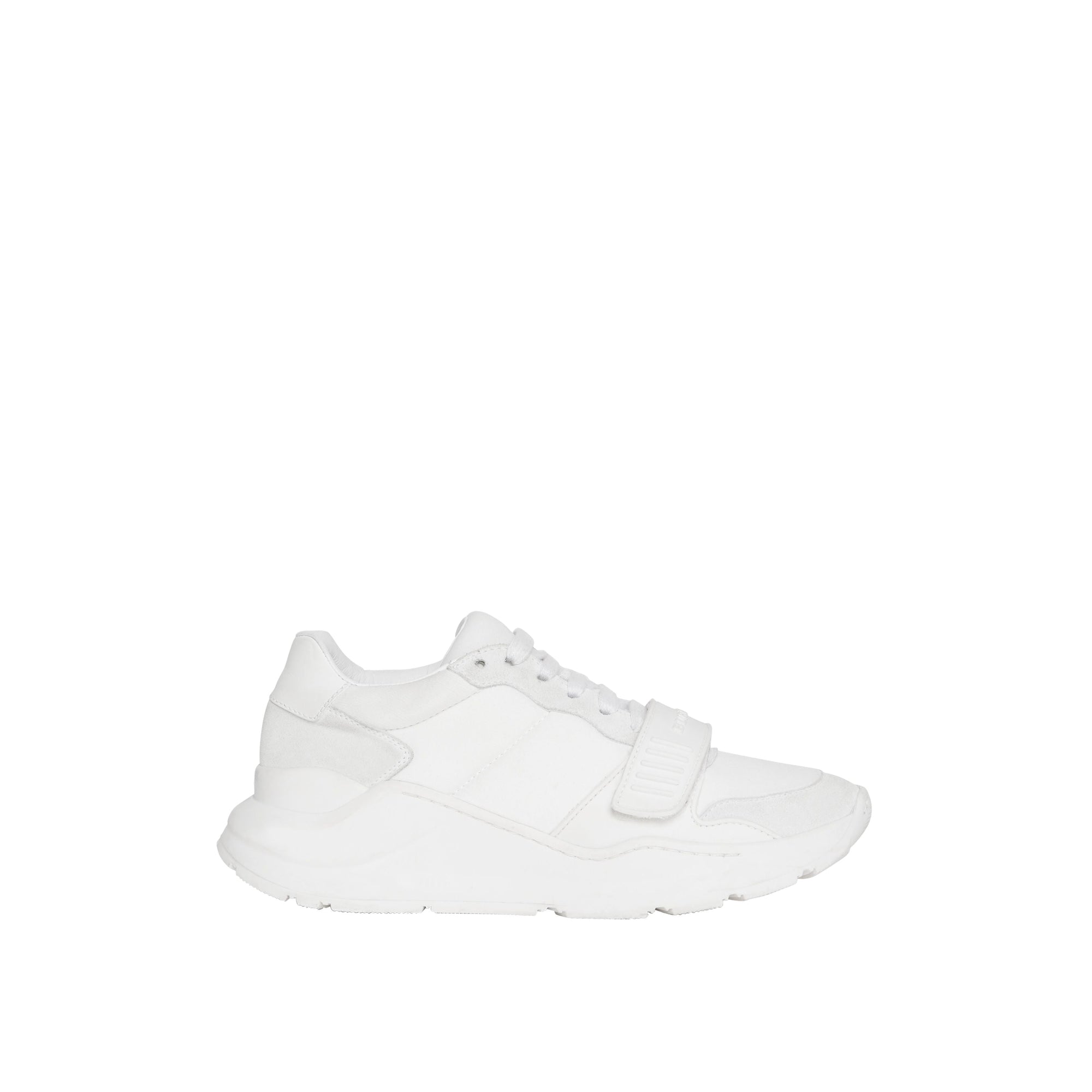Sneakers en cuir velours néoprène et cuir - Optic White