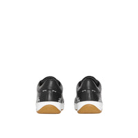 Sneakers en cuir avec logo imprimé - Black