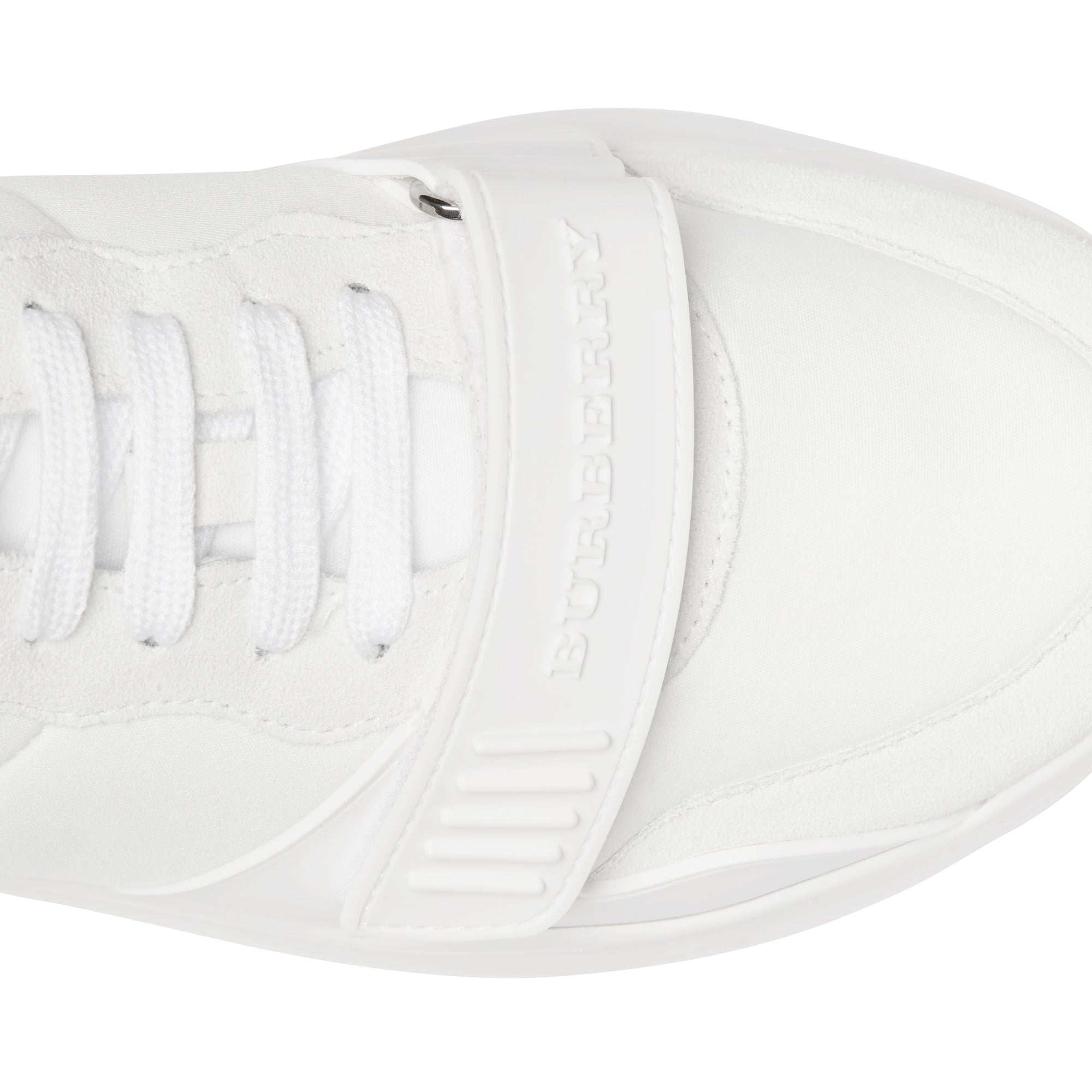 Sneakers en cuir velours néoprène et cuir - Optic White