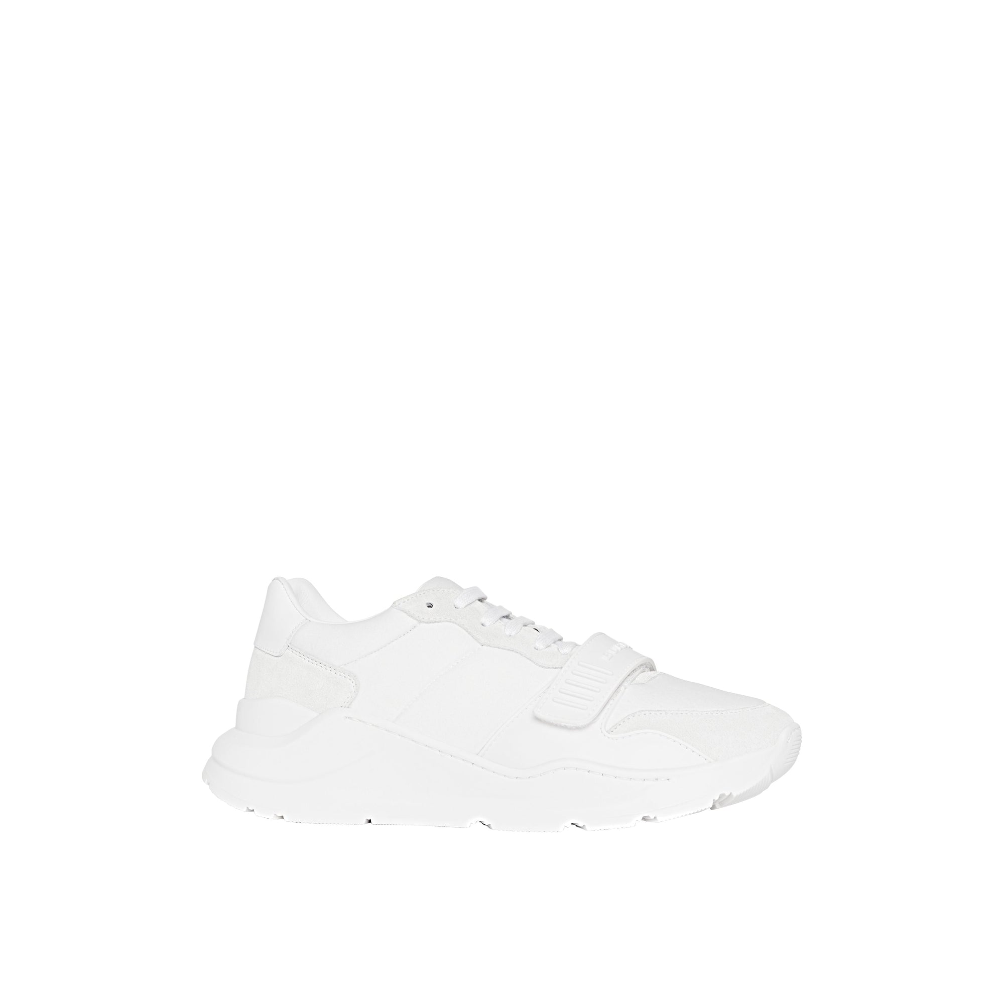 Sneakers en cuir velours néoprène et cuir - Optic White