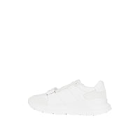 Sneakers en cuir velours néoprène et cuir - Optic White
