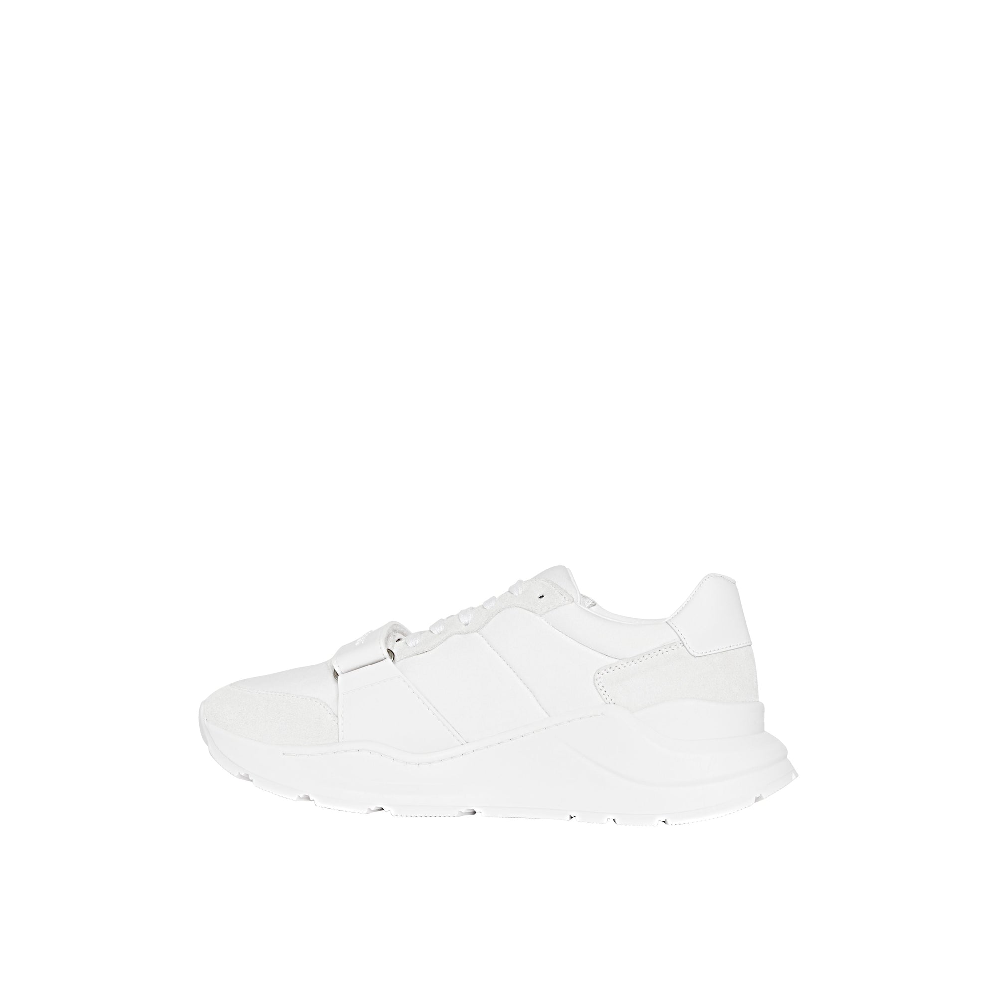 Sneakers en cuir velours néoprène et cuir - Optic White