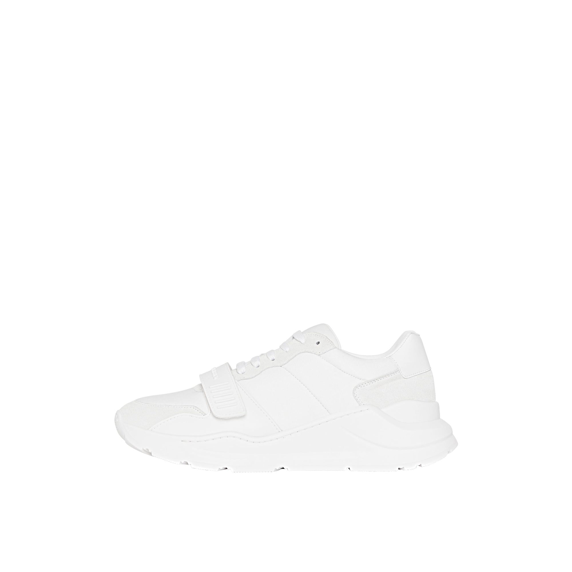 Sneakers en cuir velours néoprène et cuir - Optic White