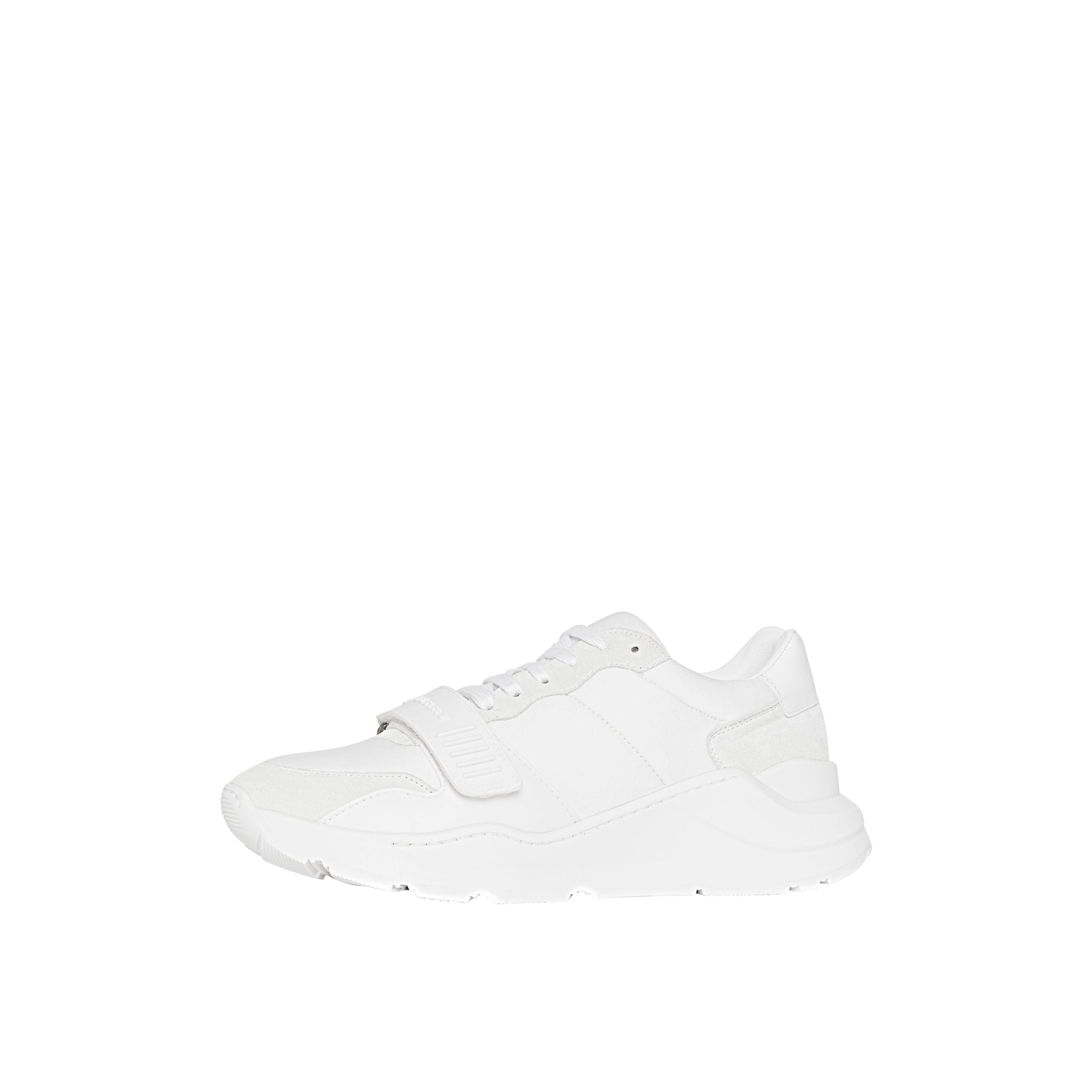 Sneakers en cuir velours néoprène et cuir - Optic White