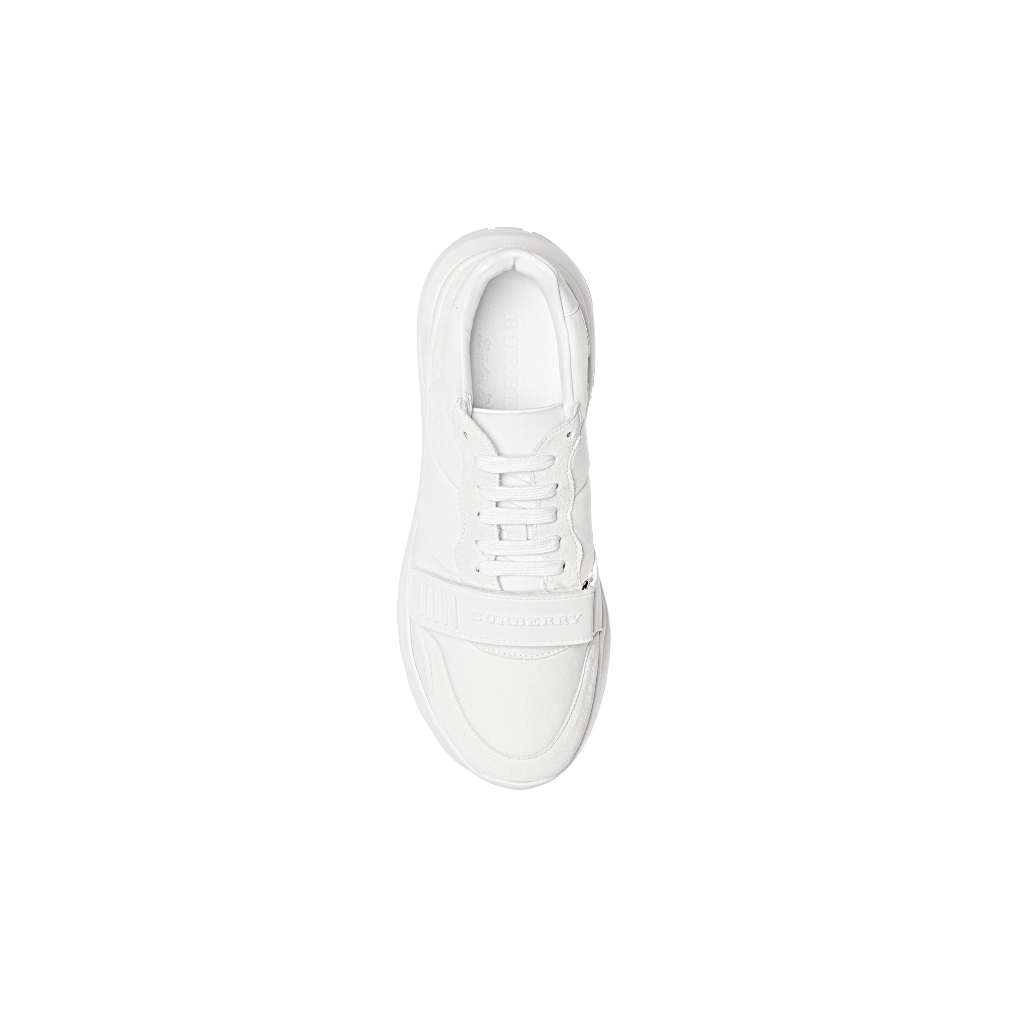 Sneakers en cuir velours néoprène et cuir - Optic White