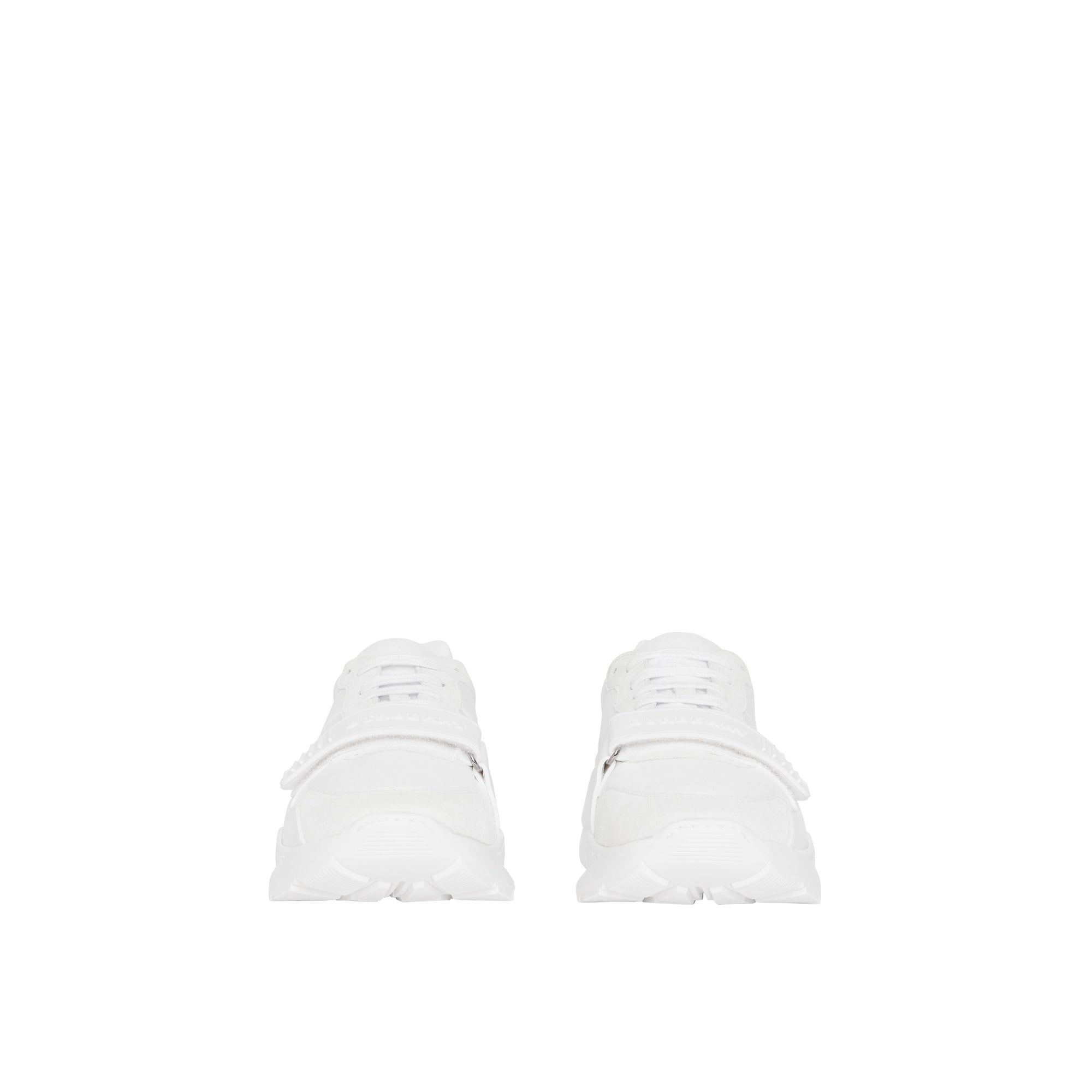 Sneakers en cuir velours néoprène et cuir - Optic White