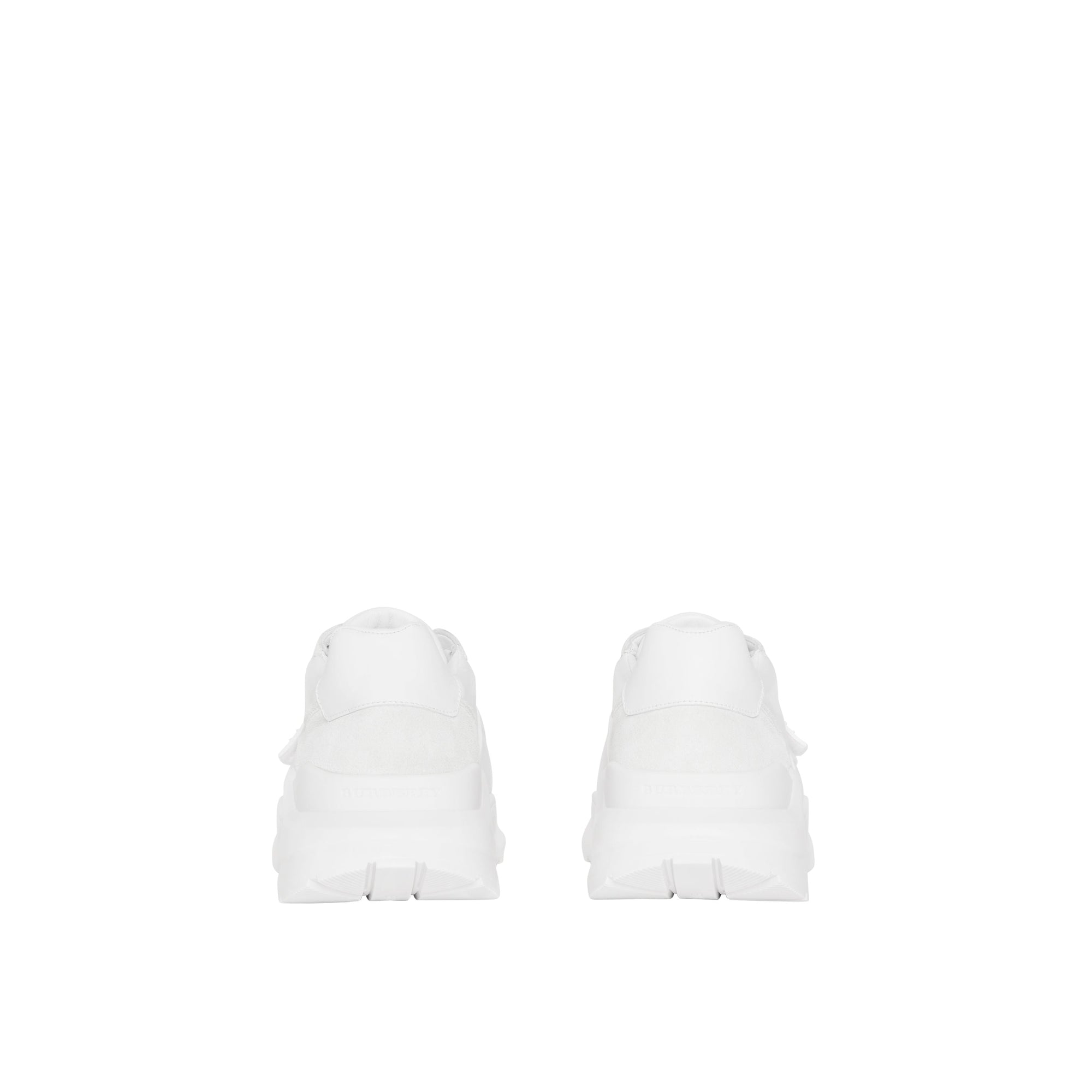 Sneakers en cuir velours néoprène et cuir - Optic White