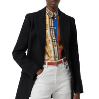 Ceinture fine en cuir à double boucle en D - Crimson