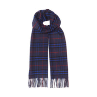Écharpe classique en cachemire à motif Vintage check - Bright Navy