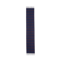 Écharpe classique en cachemire à motif Vintage check - Bright Navy