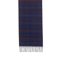Écharpe classique en cachemire à motif Vintage check - Bright Navy