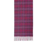 Écharpe classique en cachemire à motif Vintage check - Dark Violet